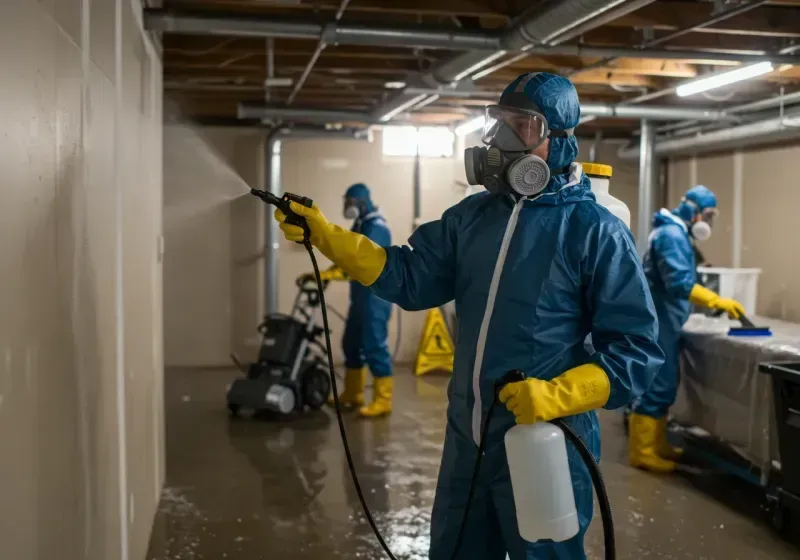 Basement Sanitization and Antimicrobial Treatment process in Malvern, IA